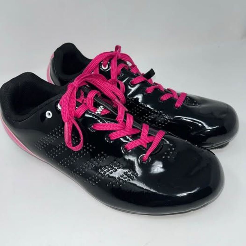 Louis Garneau Womens Cycling Shoes Sienna Size 8.5 Black Pink